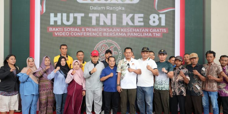Peringati Hut Ke-81 Tni, Kodim 0809/Kediri Gelar Bakti Sosial Dan Bakti Kesehatan Di SLG