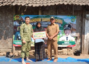 Tangis Haru Ibu Rohmiati, Dandim Kediri Wujudkan Rumah Layak huni di Hari Ulang Tahun Ke 81 TNI