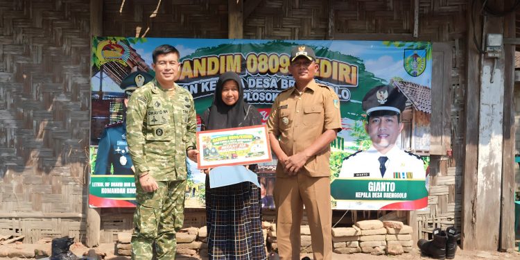 Tangis Haru Ibu Rohmiati, Dandim Kediri Wujudkan Rumah Layak huni di Hari Ulang Tahun Ke 81 TNI