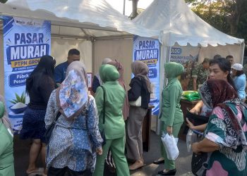 Peringati HUT Ke-81 TNI, Kodim 0809/Kediri Gelar Bazar dan UMKM di Kabupaten Kediri