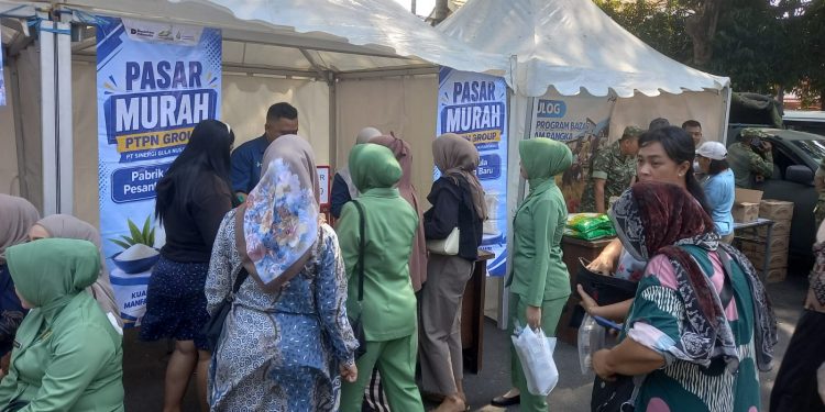 Peringati HUT Ke-81 TNI, Kodim 0809/Kediri Gelar Bazar dan UMKM di Kabupaten Kediri